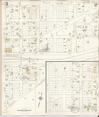 Sanborn Fire Insurance Map from Runge, Karnes County, Texas (1944), Sheet #0003 - Complete Map Set gallery image, historic Sanborn map, vintage wall art, Texas Texas