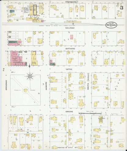 Sanborn Fire Insurance Map from Newman, Douglas County, Illinois (1909), Sheet #0003 - Complete Map Set gallery image, historic Sanborn map, vintage wall art, Illinois Illinois