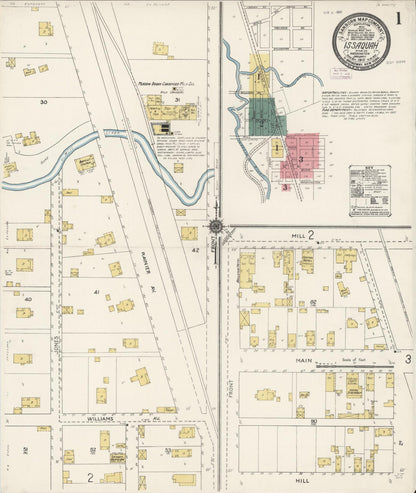 Sanborn Fire Insurance Map from Issaquah, King County, Washington (1912), Sheet #0001 - Complete Map Set gallery image, historic Sanborn map, vintage wall art, Washington Washington