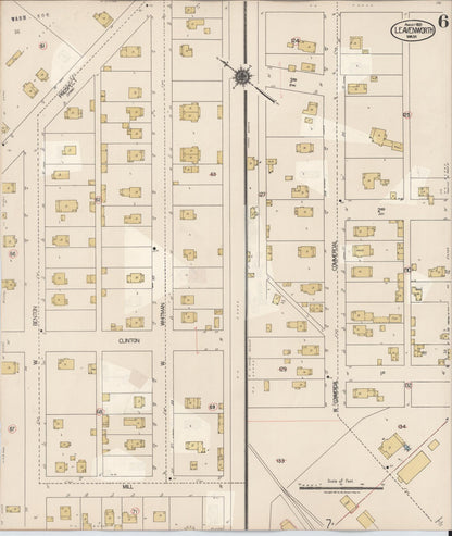 Sanborn Fire Insurance Map from Leavenworth, Chelan County, Washington (1931), Sheet #0006 - Complete Map Set gallery image, historic Sanborn map, vintage wall art, Washington Washington