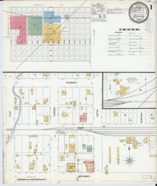 Sanborn Fire Insurance Map from Ashland, Cass County, Illinois. (1900) – Map View