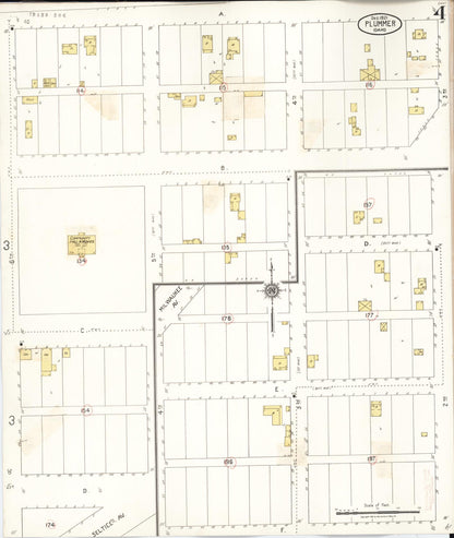 Sanborn Fire Insurance Map from Plummer, Benewah County, Idaho (1928), Sheet #0004 - Complete Map Set gallery image, historic Sanborn map, vintage wall art, Idaho Idaho
