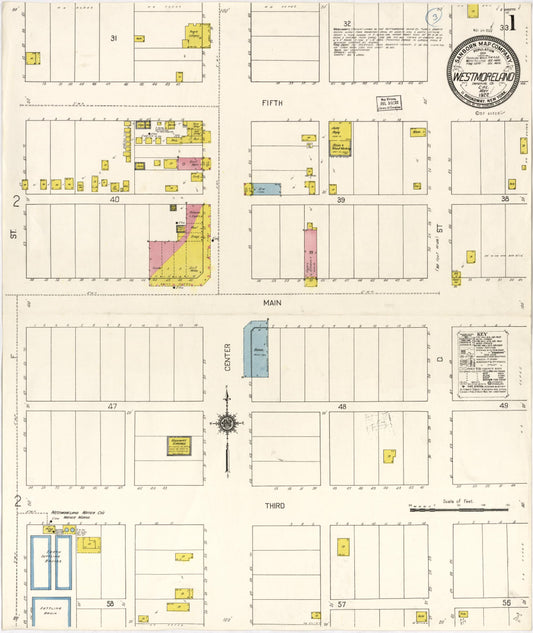 Sanborn Fire Insurance Map from Westmoreland, Imperial County, California. (1922) – Historic Sanborn Fire Insurance Map Print