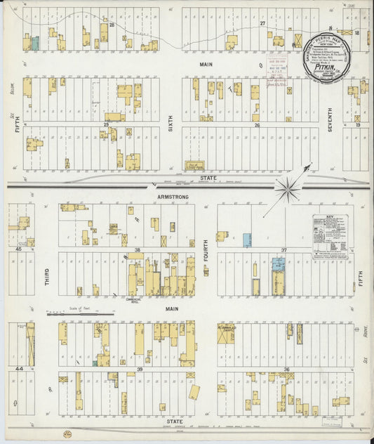 Sanborn Fire Insurance Map from Pitkin, Gunnison County, Colorado (1900), Sheet #0001 - Historic Sanborn Fire Insurance Map Print, vintage old map wall art, antique decor, genealogy gift, Colorado Colorado map