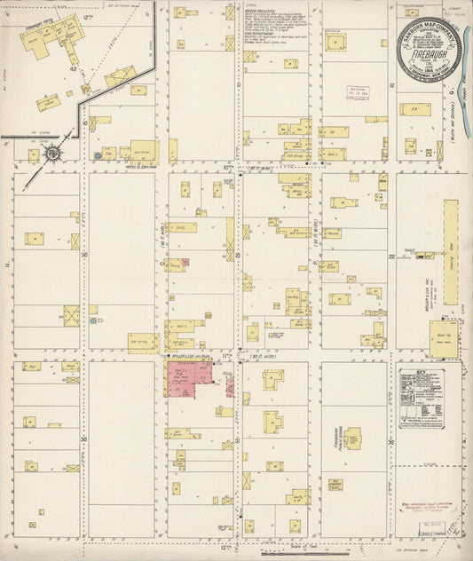 Sanborn Fire Insurance Map from Firebaugh, Fresno County, California. (1914) – Historic Sanborn Fire Insurance Map Print