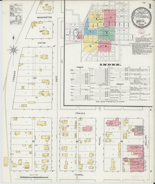Sanborn Fire Insurance Map from Macon, Macon County, Missouri. (1895) – Historic Sanborn Fire Insurance Map Print
