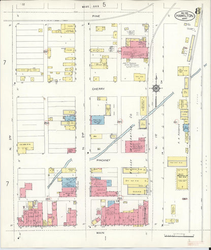 Sanborn Fire Insurance Map from Hamilton, Ravalli County, Montana (1944), Sheet #0008 - Complete Map Set gallery image, historic Sanborn map, vintage wall art, Montana Montana
