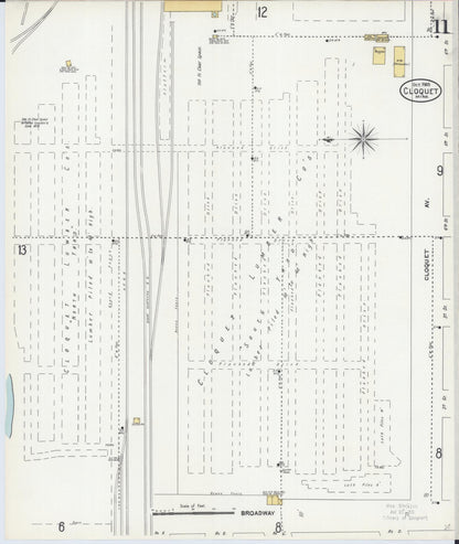 Sanborn Fire Insurance Map from Cloquet, Carlton County, Minnesota (1905), Sheet #0011 - Complete Map Set gallery image, historic Sanborn map, vintage wall art, Minnesota Minnesota