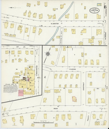 Sanborn Fire Insurance Map from Canton, Bradford County, Pennsylvania (1911), Sheet #0006 - Complete Map Set gallery image, historic Sanborn map, vintage wall art, Pennsylvania Pennsylvania