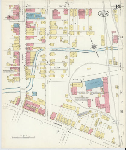 Sanborn Fire Insurance Map from Milton, Northumberland County, Pennsylvania (1913), Sheet #0012 - Complete Map Set gallery image, historic Sanborn map, vintage wall art, Pennsylvania Pennsylvania