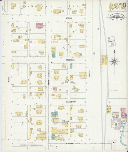 Sanborn Fire Insurance Map from Higginsville, Lafayette County, Missouri (1900), Sheet #0003 - Historic Sanborn Fire Insurance Map Print, vintage old map wall art, antique decor, genealogy gift, Missouri Missouri map