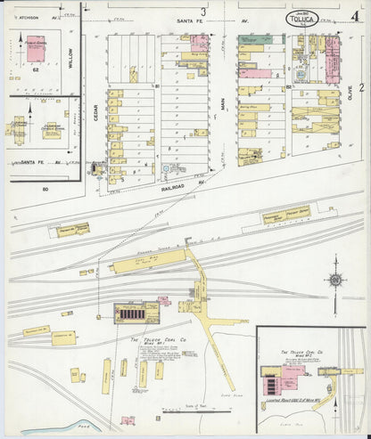 Sanborn Fire Insurance Map from Toluca, Marshall County, Illinois (1910), Sheet #0004 - Complete Map Set gallery image, historic Sanborn map, vintage wall art, Illinois Illinois