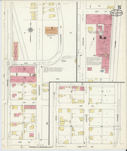 Sanborn Fire Insurance Map from Wellsburg, Brooke County, West Virginia (1913), Sheet #0008 - Complete Map Set gallery image, historic Sanborn map, vintage wall art, West Virginia West Virginia
