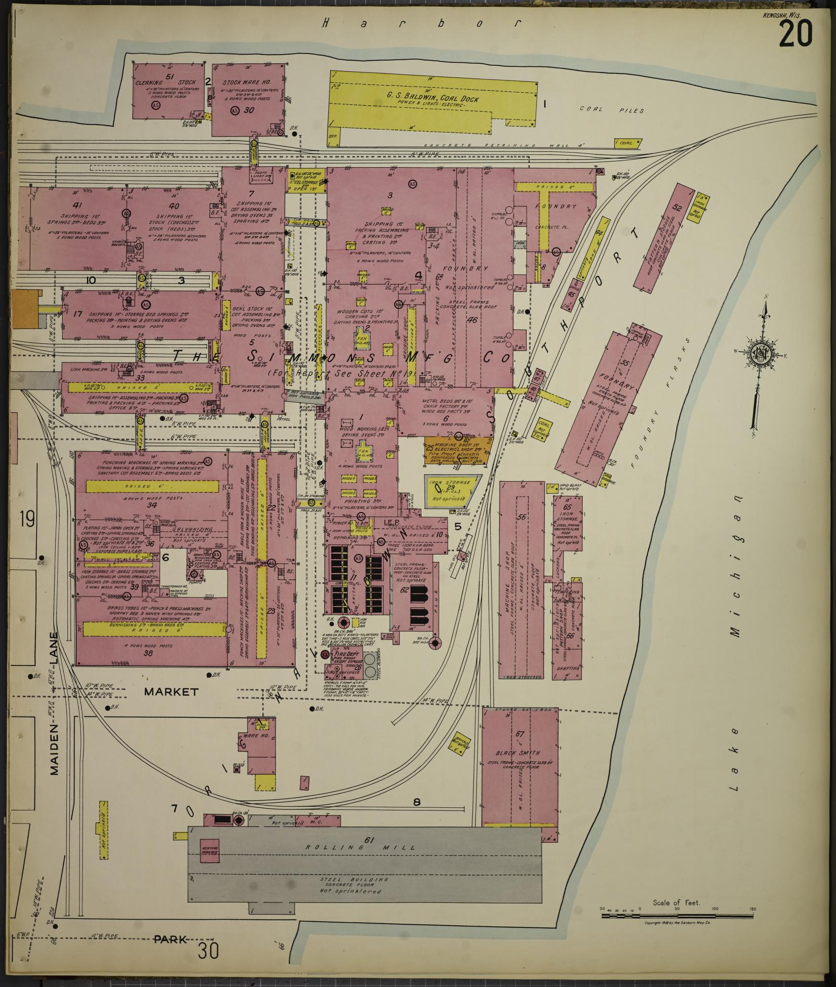 Sanborn Fire Insurance Map from Kenosha, Kenosha County, Wisconsin. (1918), Sheet 24