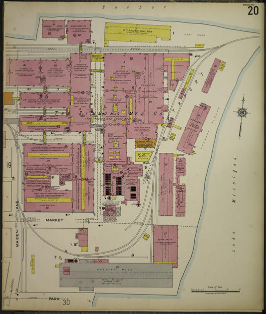 Sanborn Fire Insurance Map from Kenosha, Kenosha County, Wisconsin. (1918), Sheet 24