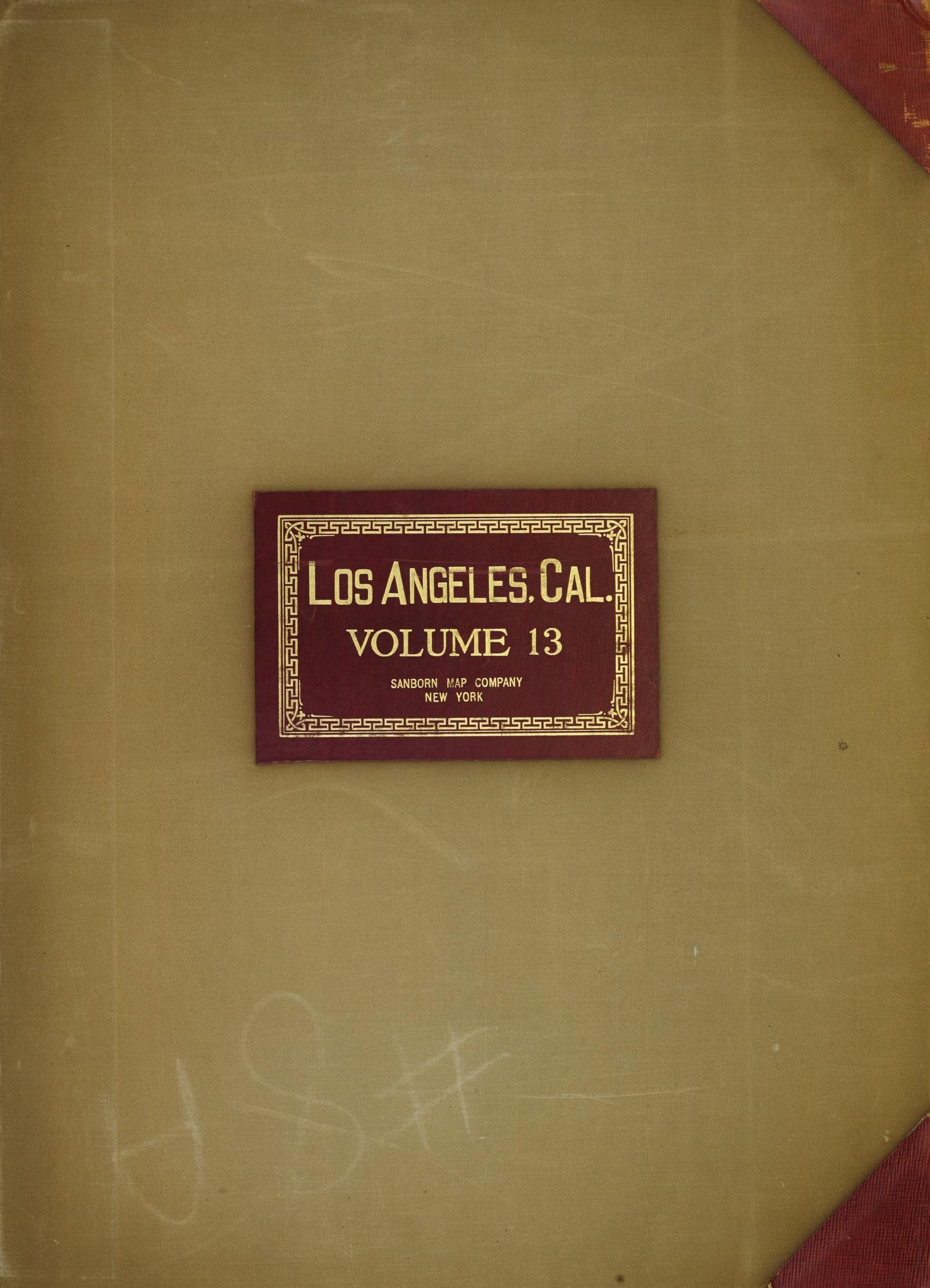Sanborn Fire Insurance Map from Los Angeles, Los Angeles County, California (1951), Sheet #0001 - Historic Sanborn Fire Insurance Map Print, vintage old map wall art, antique decor, genealogy gift, California California map
