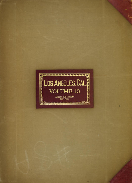 Sanborn Fire Insurance Map from Los Angeles, Los Angeles County, California (1951), Sheet #0001 - Historic Sanborn Fire Insurance Map Print, vintage old map wall art, antique decor, genealogy gift, California California map