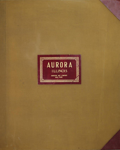 Sanborn Fire Insurance Map from Aurora, Kane County, Illinois (1950), Sheet #0001 - Historic Sanborn Fire Insurance Map Print, vintage old map wall art, antique decor, genealogy gift, Illinois Illinois map