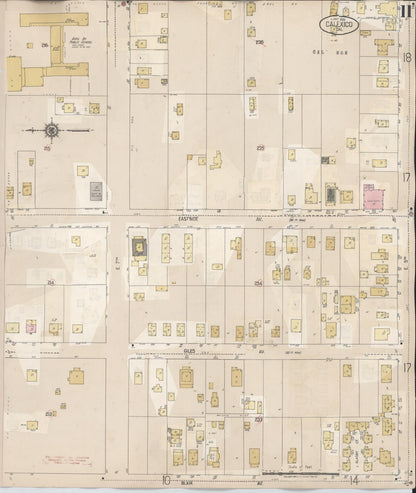Sanborn Fire Insurance Map from Calexico, Imperial County, California (1949), Sheet #0011 - Historic Sanborn Fire Insurance Map Print, vintage old map wall art, antique decor, genealogy gift, California California map