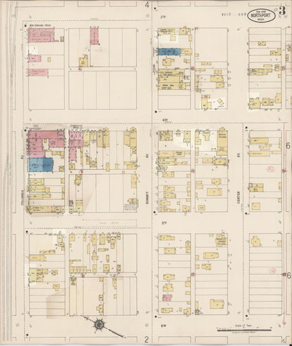 Sanborn Fire Insurance Map from Northport, Stevens County, Washington (1929), Sheet #0003 - Complete Map Set gallery image, historic Sanborn map, vintage wall art, Washington Washington