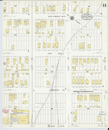 Sanborn Fire Insurance Map from Ashland, Ashland County, Wisconsin (1909), Sheet #0011 - Complete Map Set gallery image, historic Sanborn map, vintage wall art, Wisconsin Wisconsin
