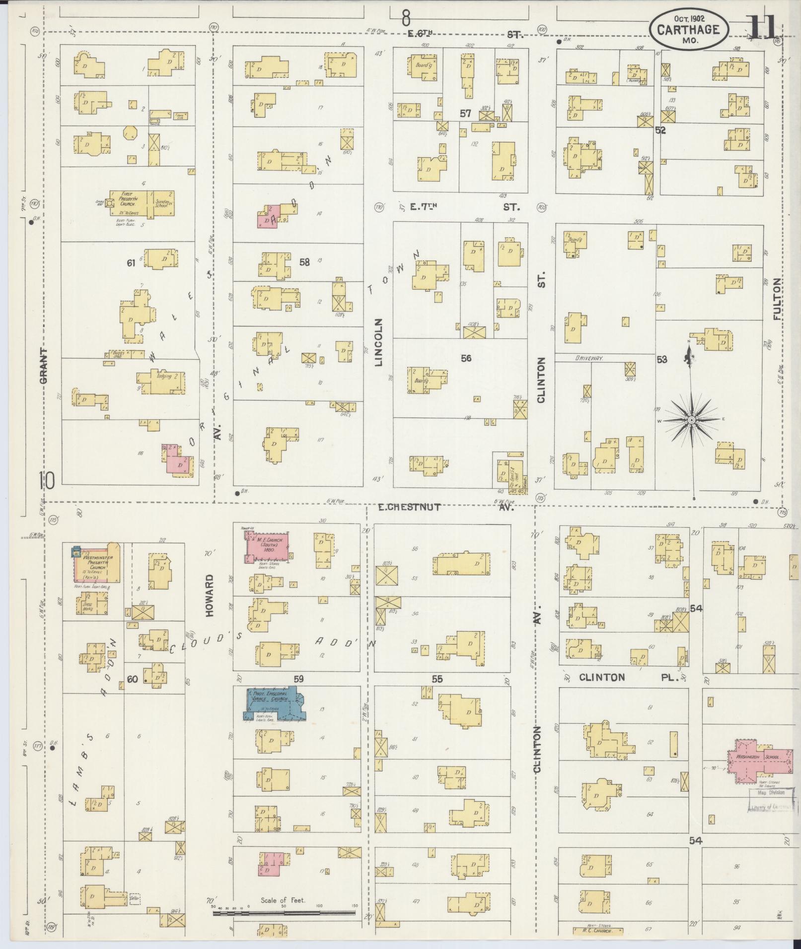 Sanborn Fire Insurance Map from Carthage, Jasper County, Missouri (1902 ...