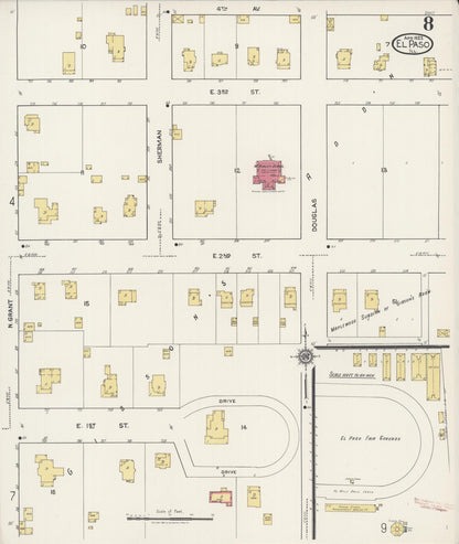 Sanborn Fire Insurance Map from El Paso, Woodford County, Illinois (1922), Sheet #0008 - Historic Sanborn Fire Insurance Map Print, vintage old map wall art, antique decor, genealogy gift, Illinois Illinois map