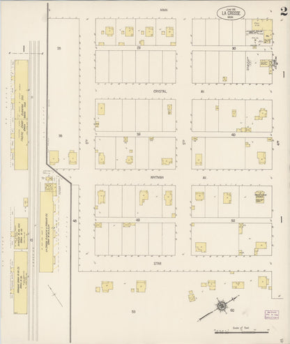 Sanborn Fire Insurance Map from La Crosse, Whitman County, Washington (1916), Sheet #0002 - Complete Map Set gallery image, historic Sanborn map, vintage wall art, Washington Washington
