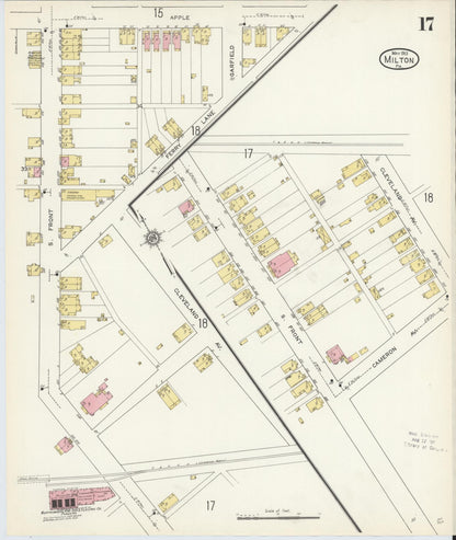 Sanborn Fire Insurance Map from Milton, Northumberland County, Pennsylvania (1913), Sheet #0017 - Complete Map Set gallery image, historic Sanborn map, vintage wall art, Pennsylvania Pennsylvania