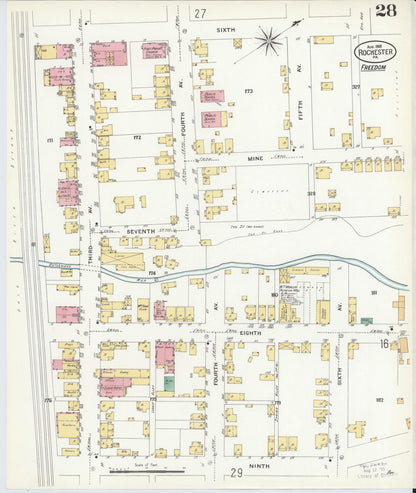 Sanborn Fire Insurance Map from Rochester, Beaver County, Pennsylvania (1908), Sheet #0027 - Complete Map Set gallery image, historic Sanborn map, vintage wall art, Pennsylvania Pennsylvania
