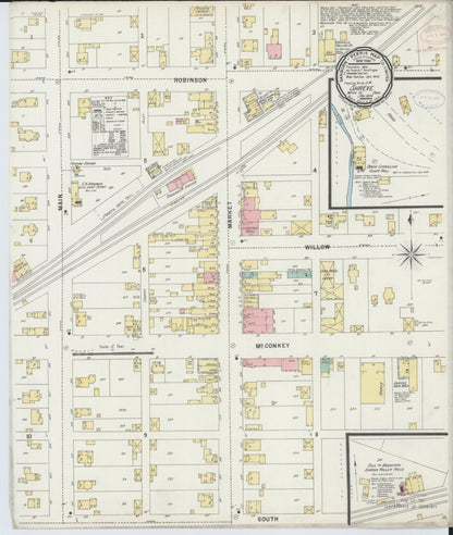 Sanborn Fire Insurance Map from Shreve, Wayne County, Ohio (1898), Sheet #0001 - Historic Sanborn Fire Insurance Map Print, vintage old map wall art, antique decor, genealogy gift, Ohio Ohio map