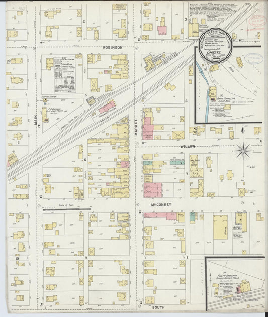 Sanborn Fire Insurance Map from Shreve, Wayne County, Ohio (1898), Sheet #0001 - Historic Sanborn Fire Insurance Map Print, vintage old map wall art, antique decor, genealogy gift, Ohio Ohio map