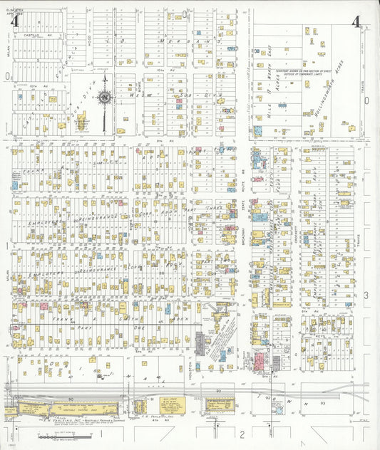 Sanborn Fire Insurance Map from Elsa, Hidalgo County, Texas (1949), Sheet #0004 - Historic Sanborn Fire Insurance Map Print, vintage old map wall art, antique decor, genealogy gift, Texas Texas map