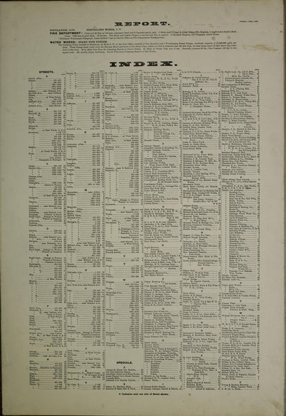 Sanborn Fire Insurance Map from Toledo, Lucas County, Ohio (1888), Sheet #0001 - Historic Sanborn Fire Insurance Map Print, vintage old map wall art, antique decor, genealogy gift, Ohio Ohio map