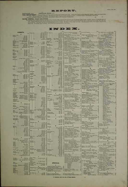 Sanborn Fire Insurance Map from Toledo, Lucas County, Ohio (1888), Sheet #0001 - Historic Sanborn Fire Insurance Map Print, vintage old map wall art, antique decor, genealogy gift, Ohio Ohio map