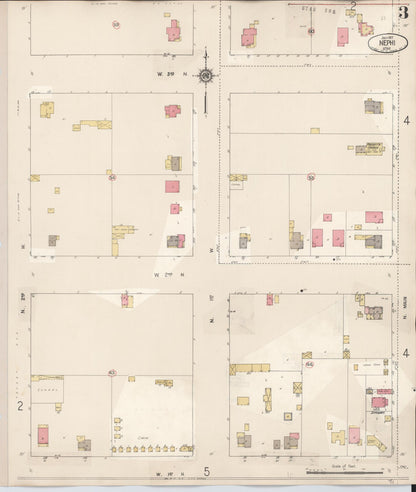 Sanborn Fire Insurance Map from Nephi, Juab County, Utah (1931), Sheet #0003 - Complete Map Set gallery image, historic Sanborn map, vintage wall art, Utah Utah