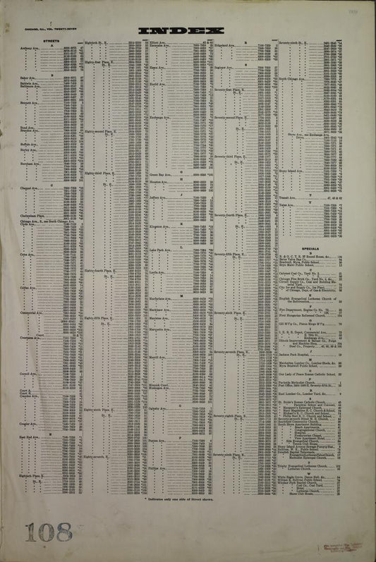 Sanborn Fire Insurance Map from Chicago, Cook County, Illinois. (1948) – Map View