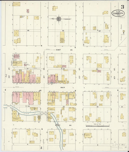 Sanborn Fire Insurance Map from Zumbrota, Goodhue County, Minnesota (1911), Sheet #0003 - Complete Map Set gallery image, historic Sanborn map, vintage wall art, Minnesota Minnesota