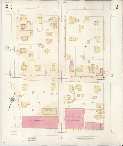 Sanborn Fire Insurance Map from Conway, Horry County, South Carolina (1949), Sheet #0002 - Complete Map Set gallery image, historic Sanborn map, vintage wall art, South Carolina South Carolina
