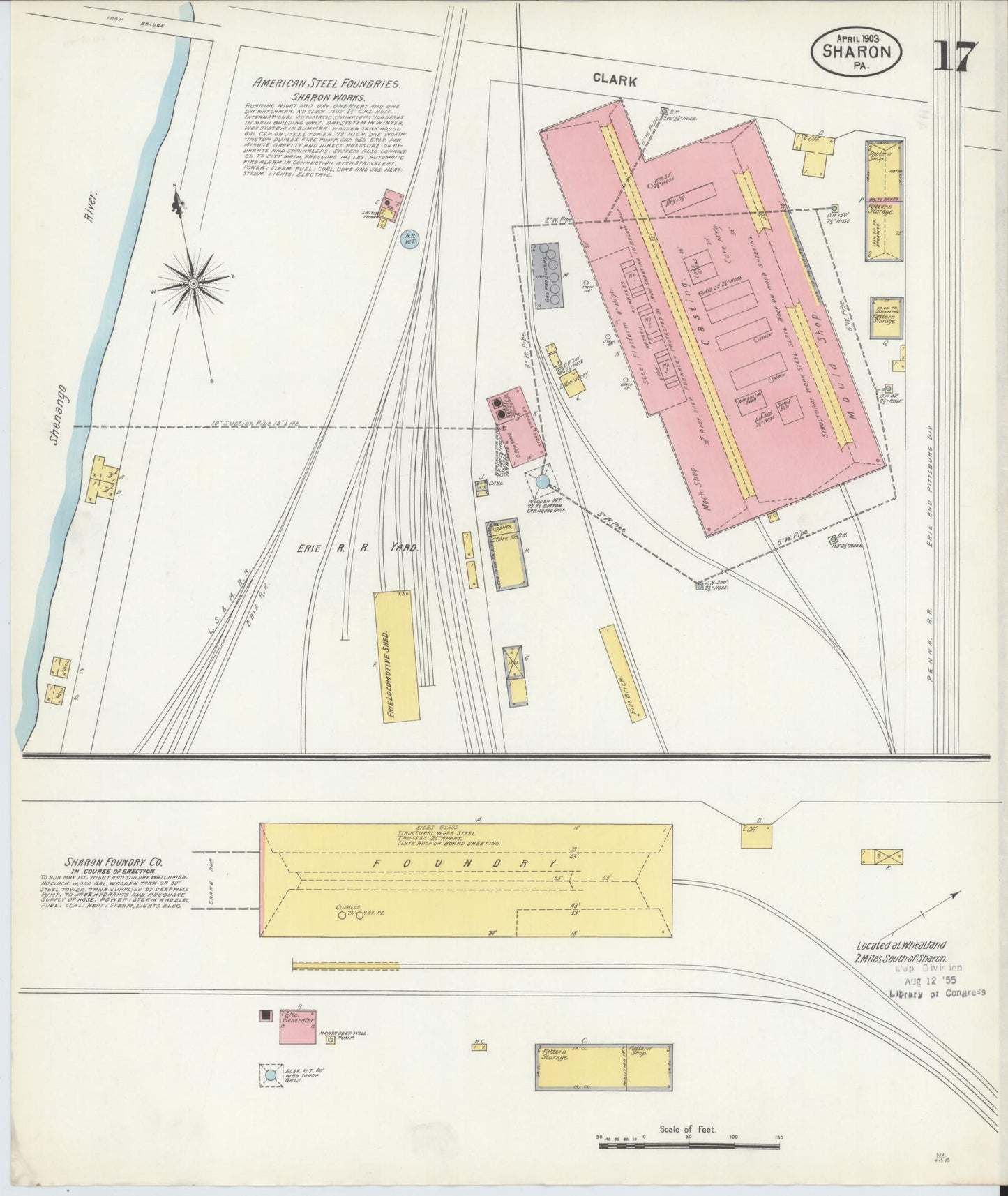 Sanborn Fire Insurance Map from Sharon, Mercer County, Pennsylvania. (1903), Sheet 17 – Historic Sanborn Fire Insurance Map Print