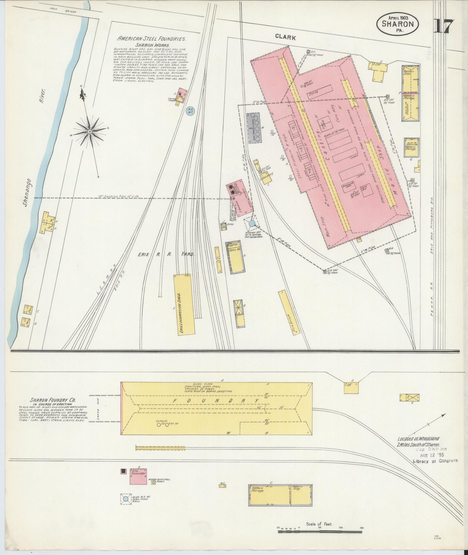 Sanborn Fire Insurance Map from Sharon, Mercer County, Pennsylvania. (1903), Sheet 17 – Historic Sanborn Fire Insurance Map Print