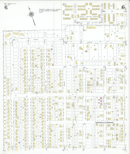 Sanborn Fire Insurance Map from Port Neches, Jefferson County, Texas (1949), Sheet #0006 - Complete Map Set gallery image, historic Sanborn map, vintage wall art, Texas Texas