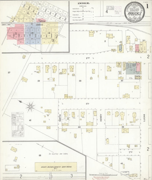 Sanborn Fire Insurance Map from Arbuckle, Colusa County, California (1903), Sheet #0001 - Historic Sanborn Fire Insurance Map Print, vintage old map wall art, antique decor, genealogy gift, California California map