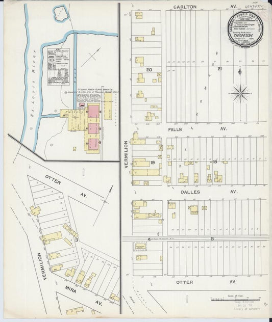 Sanborn Fire Insurance Map from Thomson, Carlton County, Minnesota. (1892) – Map View