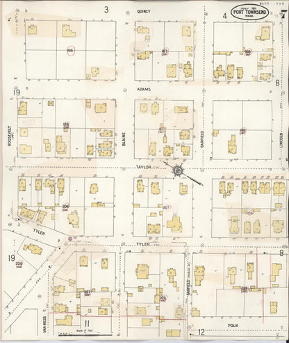 Sanborn Fire Insurance Map from Port Townsend, Jefferson County, Washington (1949), Sheet #0007 - Complete Map Set gallery image, historic Sanborn map, vintage wall art, Washington Washington