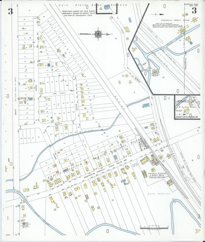 Sanborn Fire Insurance Map from Castalia, Erie County, Ohio (1951), Sheet #0003 - Historic Sanborn Fire Insurance Map Print, vintage old map wall art, antique decor, genealogy gift, Ohio Ohio map
