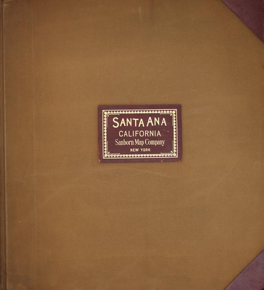 Sanborn Fire Insurance Map from Santa Ana, Orange County, California. (1949) – Historic Sanborn Fire Insurance Map Print