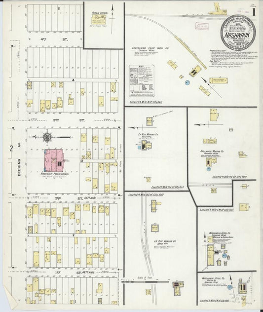 Sanborn Fire Insurance Map from Nashwauk, Itasca County, Minnesota. (1909) – Map View