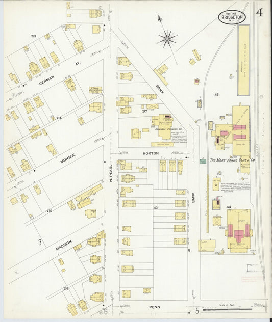 Sanborn Fire Insurance Map from Bridgeton, Cumberland County, New Jersey (1908), Sheet #0004