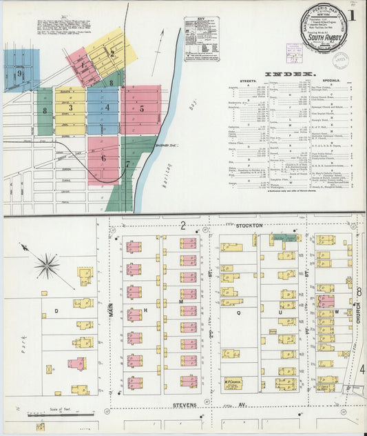 Sanborn Fire Insurance Map from South Amboy, Middlesex County, New Jersey. (1901) – Historic Sanborn Fire Insurance Map Print